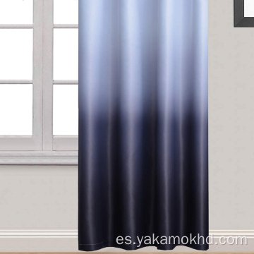 Cortinas Ombre negras con ojal